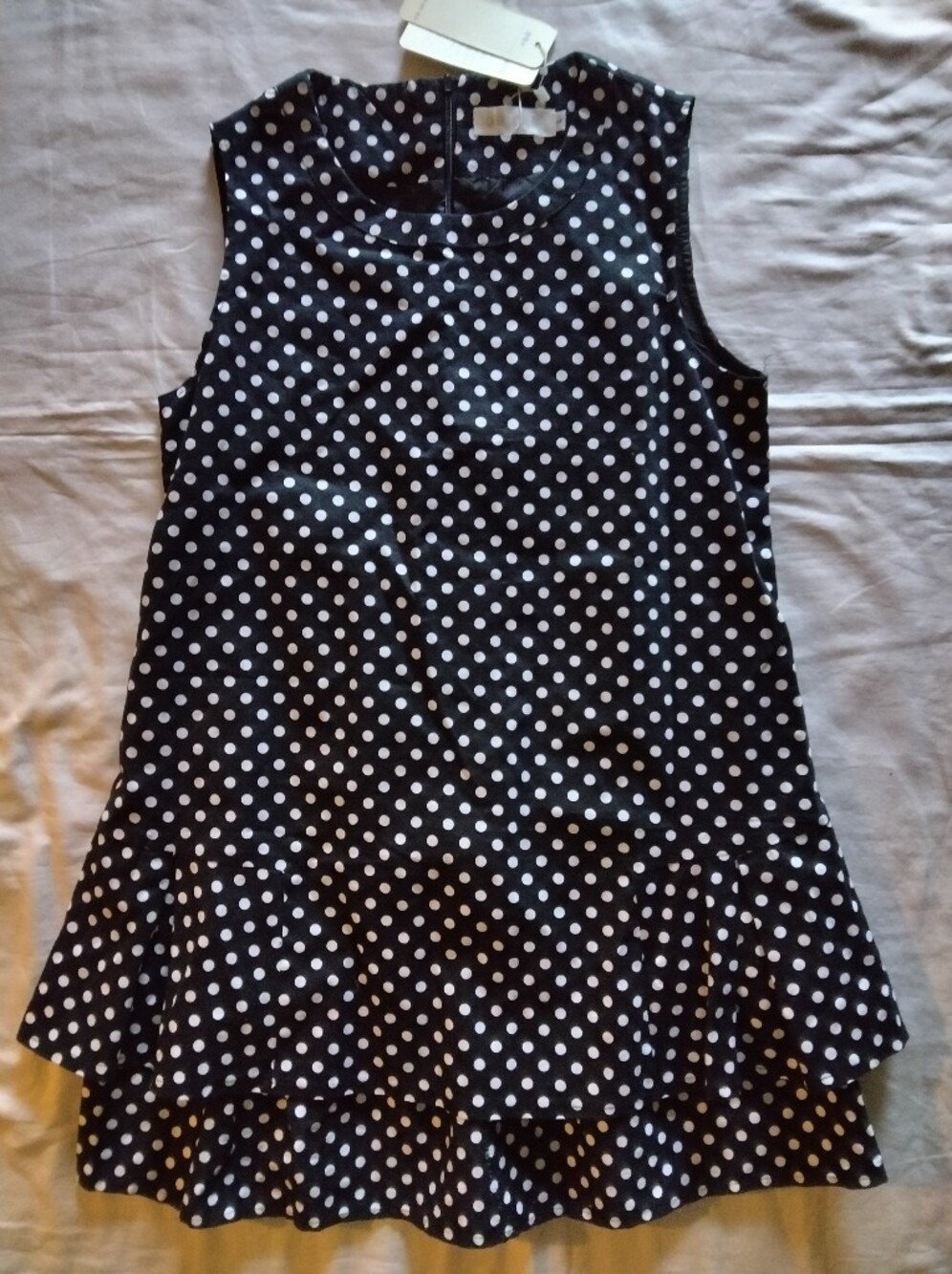 Source Unknown Black and White Polka Dot Dress
